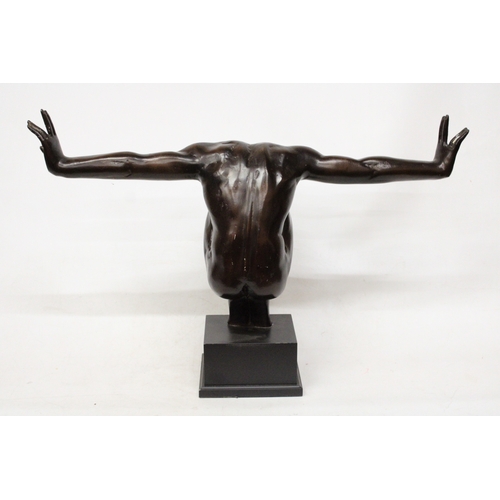 46 - A LARGE SCULPTURE OF THE OLYMPIC MAN AFTER MICHAEL TALBOT