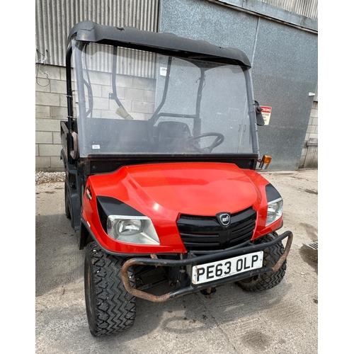 213 - KIOTI  MEC2210 UTILITY BUGGY PE63OLP RED APPROX 3000 HOURS STARTS RUNS & DRIVES WITH V5 + VAT