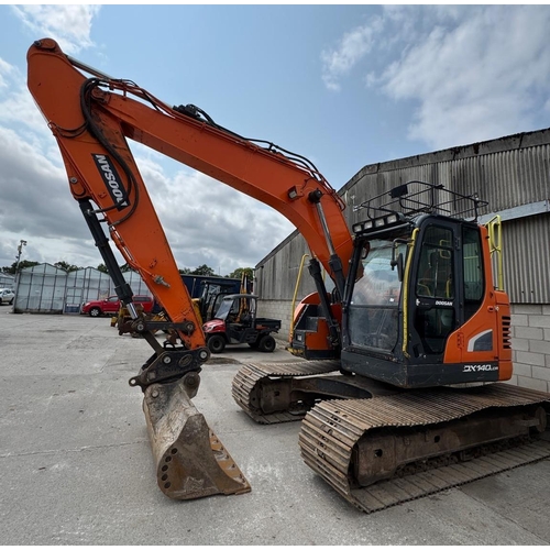 212 - 2018 DOOSAN DX140 LCR DIGGER 5297.6 HOURS IN WORKING ORDER + VAT