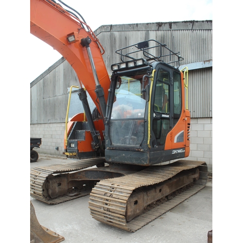 212 - 2018 DOOSAN DX140 LCR DIGGER 5297.6 HOURS IN WORKING ORDER + VAT