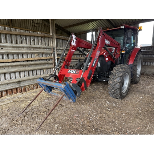 192 - 2018 CASE IH FARMHALL 85A TRACTOR 770 HOURS 85HP PO68DZE WITH MX U406 FORE END LOADER 770 HOURS ONE ... 