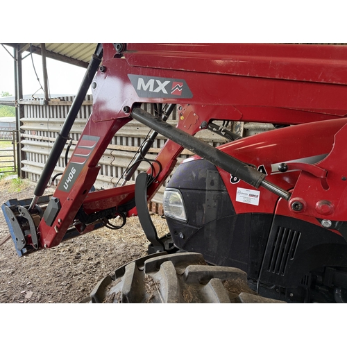 192 - 2018 CASE IH FARMHALL 85A TRACTOR 770 HOURS 85HP PO68DZE WITH MX U406 FORE END LOADER 770 HOURS ONE ... 