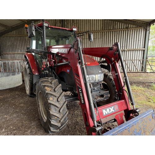193 - 2014 CASE IH 4 WHEEL DRIVE TRACTOR WITH MX U306 FORE END LOADER 105HP 1872 HOURS AT TIME OF CATALOGE... 
