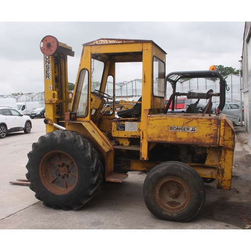 203 - A HEAVY TERRAIN BONSER FORK LIFT   + VAT