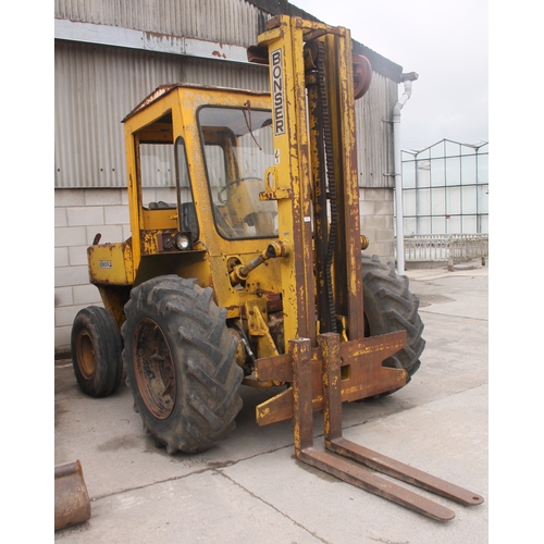 203 - A HEAVY TERRAIN BONSER FORK LIFT   + VAT