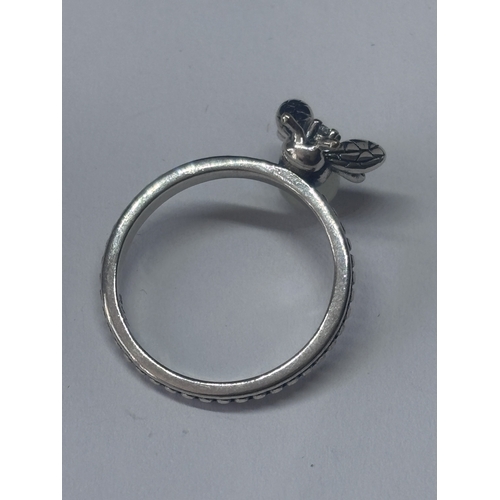 A MARKED 925 FIREFLY RING ENGRAVED 'YOU LIGHT UP MY LIFE' SIZE Q IN A ...