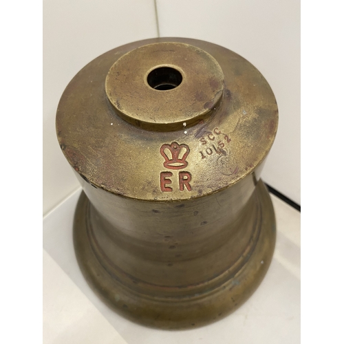 1A - A LARGE LONDON FIRE BRIGADE STATION BELL - ER SCC 10/52 - 21 CM (H)