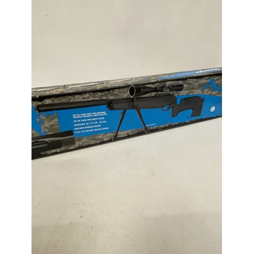 33 - A BOXED STOEGER AIRGUN ATAC S2 WITH DUAL STAGE NOISE REDUCTION SYSTEM, 4.16 X 40 MIL-DOT RETICLE SCO... 