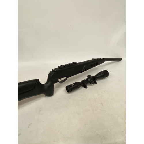 33 - A BOXED STOEGER AIRGUN ATAC S2 WITH DUAL STAGE NOISE REDUCTION SYSTEM, 4.16 X 40 MIL-DOT RETICLE SCO... 