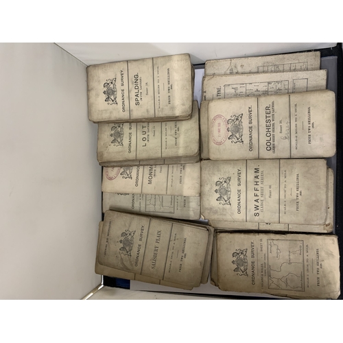 313 - A COLLECTION OF TWENTY EARLY 20TH CENTURY ORDNANCE SURVEY MAPS