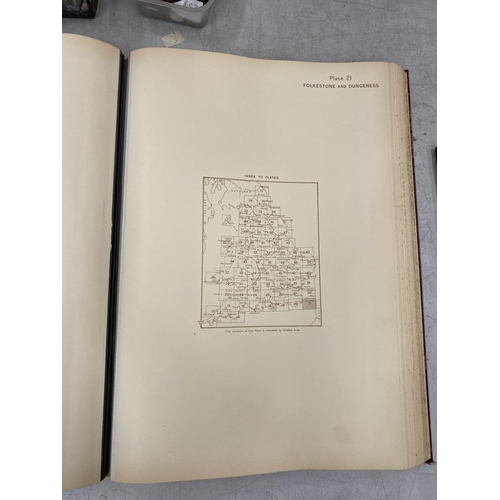 17 - A JOHN BARTHOLOMEW SURVEY ATLAS OF ENGLAND AND WALES, 1939, LEATHER HALF CALF