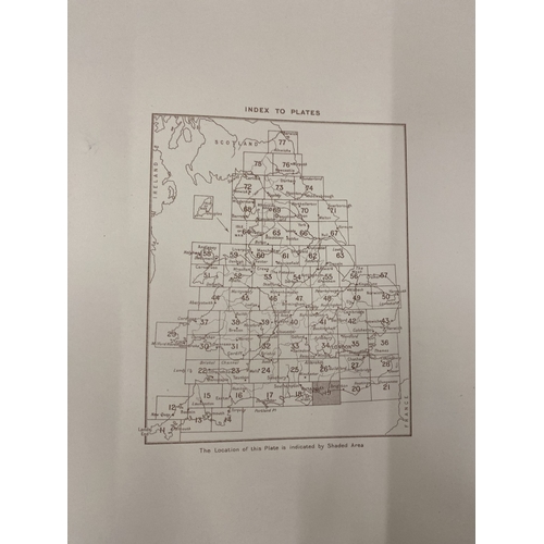 17 - A JOHN BARTHOLOMEW SURVEY ATLAS OF ENGLAND AND WALES, 1939, LEATHER HALF CALF