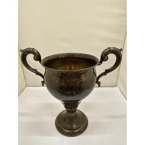 2 - A HALLMARKED LONDON SILVER TROPHY FROM BIRKDALE GOLF CLUB, 1931, WEIGHT 342g
