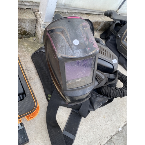 70 - A STELTH DIGI-AIR WELDING MASK AND BREATHING APPARATUS  NO VAT