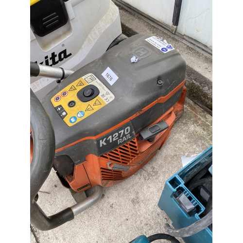 71 - A HUSQVARNA K1270 RAIL SAW BELIEVED IN WORKING ORDER BUT NO WARRANTY  NO VAT