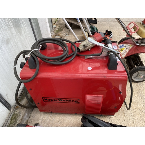 74 - A HYPERWELDING CUT-120 IGBT DC INVERTER PLASMA CUTTER BELIEVED WORKING BUT NO WARRANTY  NO VAT