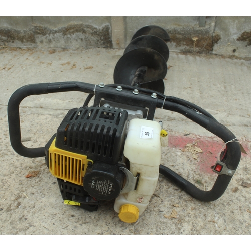 59 - AN AUGER DRILL IN WORKING ORDER  NO VAT