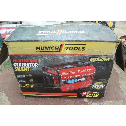 60 - A MUNICH TOOLS GENERATOR MT8500W NEW IN BOX - NO VAT