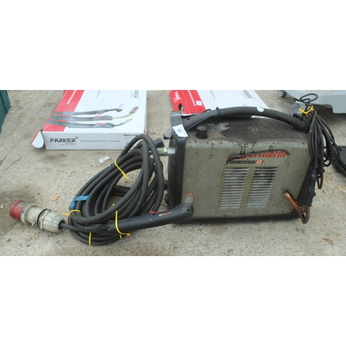63 - A HYPERTHERM POWERMAX 45 PLASMA CUTTER NO VAT