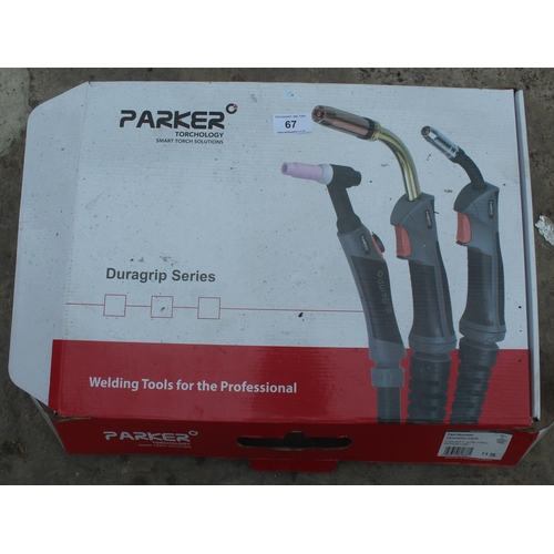 67 - AN AS NEW AND BOXED PARKER WELDING TOOL SET  NO VAT