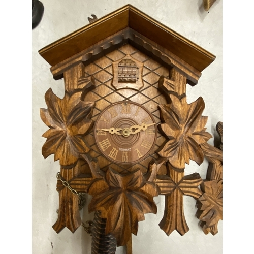 28 - A GERMAN BLACK FOREST CUCKOO CLOCK