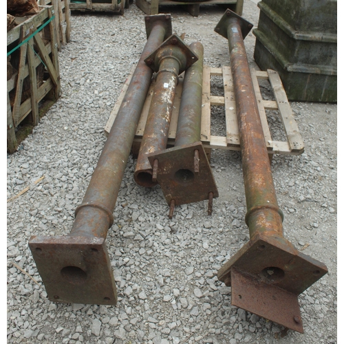 1032 - 3 ANTIQUE COLUMNS 1 BROKEN 12FT + VAT