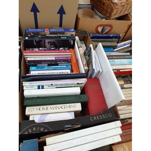 A LARGE ASSORTMENT OF VARIOUS BOOKS