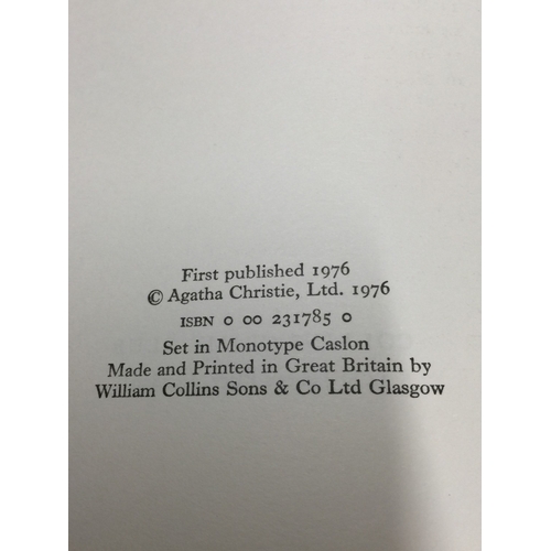 45 - A HARDBACK FIRST  EDITION OF AGATHA CHRISTIE, 'SLEEPING MURDER', WITH DUST COVER, PUBLISHED IN 1976 ... 