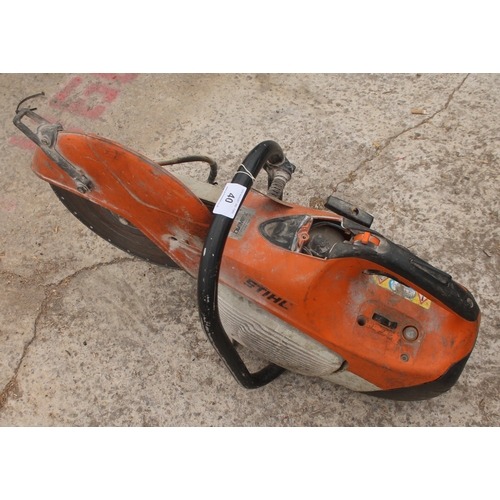 40 - STHIL TS410 STONE SAW IN WORKING ORDER NO VAT