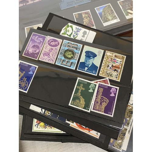 52 - A BOX CONTAINING THREE ROYAL MAIL PRESENTATION PACK ALBUMS PLUS A FILE BOX CONTAINING THE LINCOLN PO... 