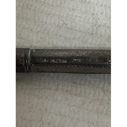 18 - A HALLMARKED BIRMINGHAM SILVER PROPELLING PENCIL
