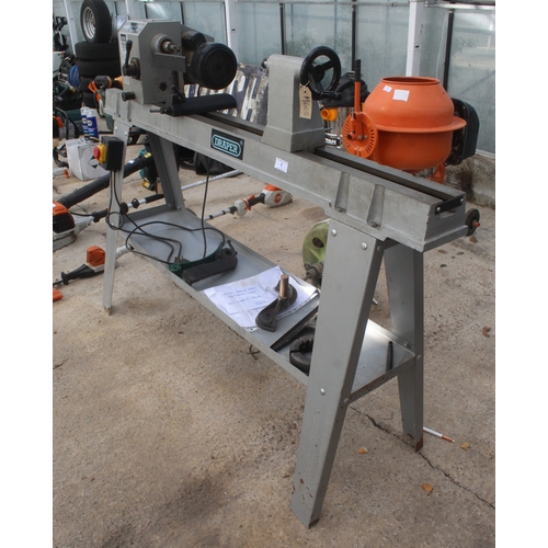 1 - A DRAPER WOOD LATHE IN WORKING ORDER  NO VAT