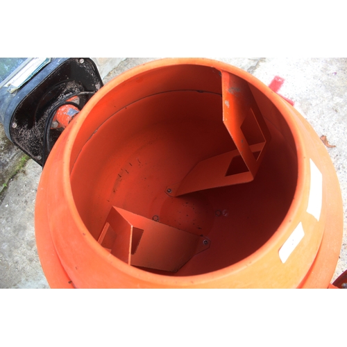 2 - A SMALL CEMENT MIXER IN WORKING ORDER  NO VAT