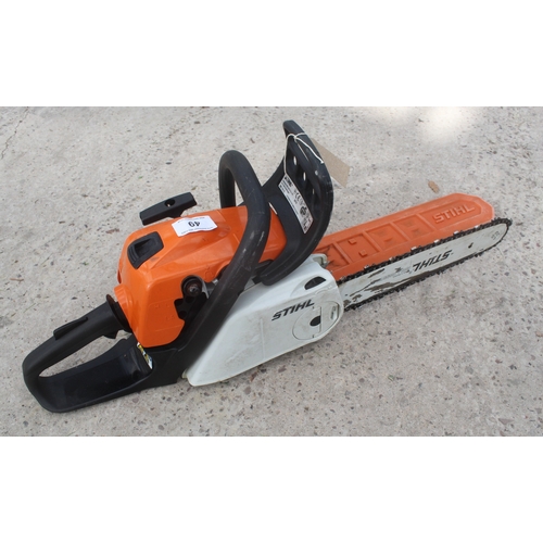 49 - A STIHL MS181C CHAINSAW  NO VAT