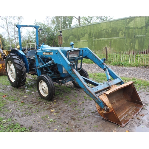 A FORD 3000 WITH MIL MASTER MARK II LOADER RECENT OVERHAUL NO VAT