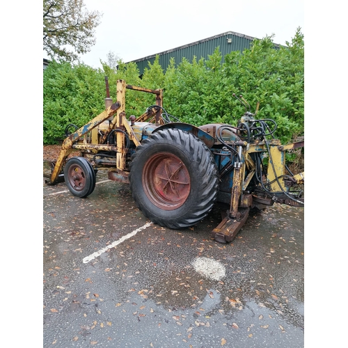 FORDSON SUPER MAJOR TRACTOR WITH WHITLOCK FRONT LOADER & REAR BACK HOE ...