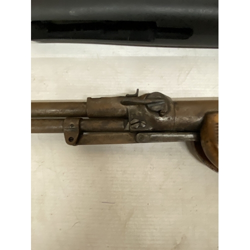 47 - A STOEGER .22 AIR RIFLE IN CASE TOGETHER WITH A VINTAGE .22 AIR RIFLE