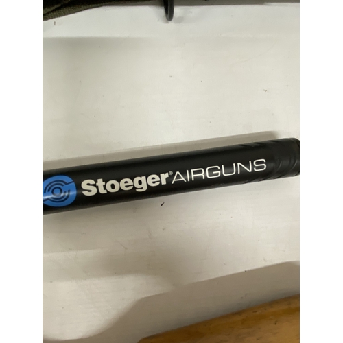 47 - A STOEGER .22 AIR RIFLE IN CASE TOGETHER WITH A VINTAGE .22 AIR RIFLE