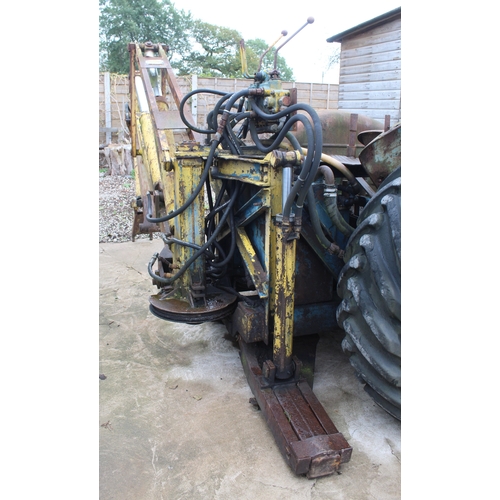 FORDSON SUPER MAJOR TRACTOR WITH WHITLOCK FRONT LOADER & REAR BACK HOE ...