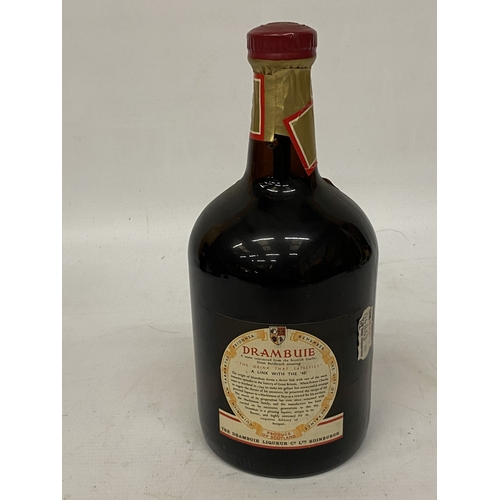 312 - A VINTAGE 1 LITRE BOTTLE OF DRAMBUIE 'PRINCE CHARLES EDWARD'S LIQUEUER'