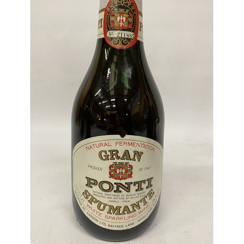 344 - THREE 75CL BOTTLES TO INCLUDE A BERINGER SPARKLING ZINFANDEL ROSE, A MASHIO PROSECCO AND A VINTAGE G... 