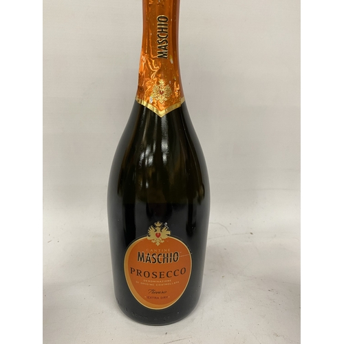 344 - THREE 75CL BOTTLES TO INCLUDE A BERINGER SPARKLING ZINFANDEL ROSE, A MASHIO PROSECCO AND A VINTAGE G... 