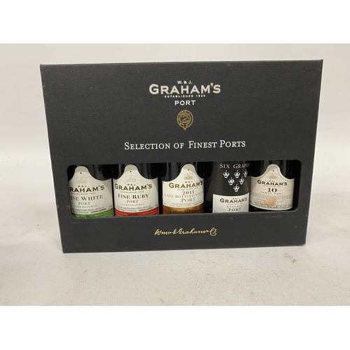 371 - TWO 50CL BOTTLES OF M&S SPECIAL RESERVE PORT TOGETHER WITH A 20CL BOTTLE OF CHURCHILL'S DRY WHITE PO... 