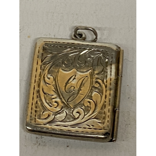 88 - A HALLMARKED CHESTER SILVER STAMP CASE