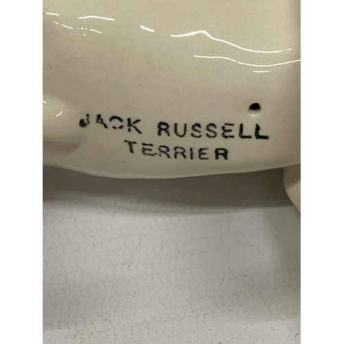 1011 - TWO BESWICK DOGS - A JACK RUSSELL AND AN OLD ENGLISH SHEEPDOG