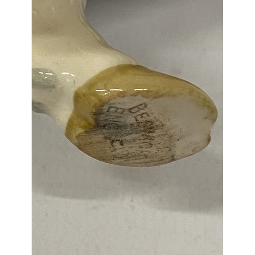 1012 - A BESWICK POLLED HEREFORD BULL CERAMIC FIGURE