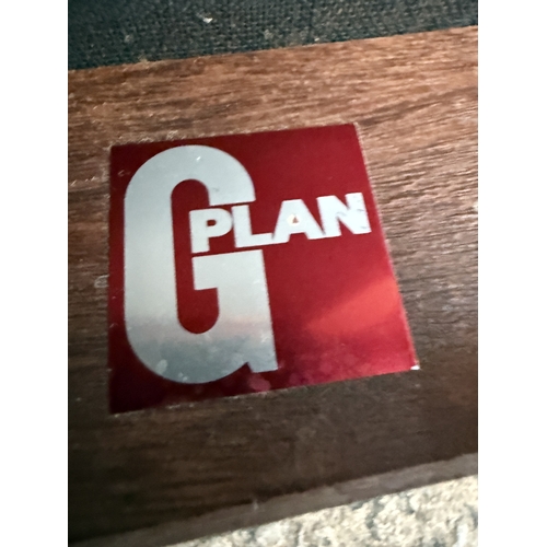 2568 - FOUR G PLAN RETRO TEAK DINING CHIARS ON TAPERING LEGS WITH SLATTED BACKS