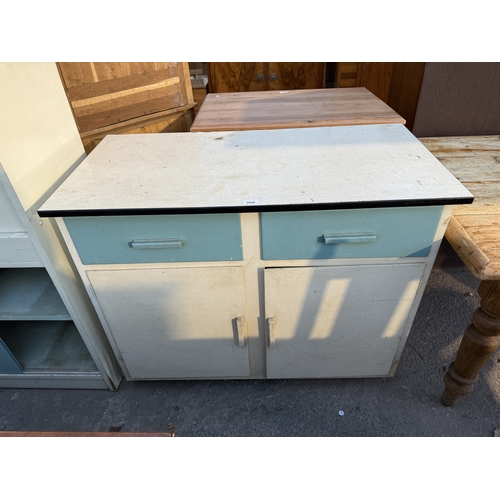2668 - A 1950'S KITCHEN SIDEBOARD, 42