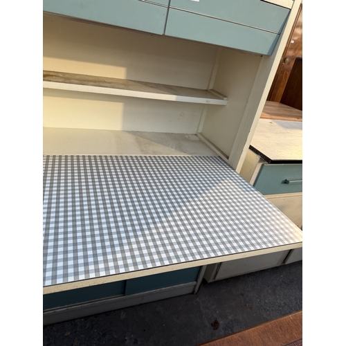 2669 - A 1950'S KITCHEN CABINET WITH DROP DOWN FLAP, 32