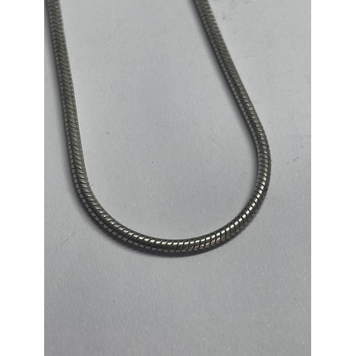 752 - THREE SILVER NECKLACES GROSS WEIGHT 32.09 GRAMS